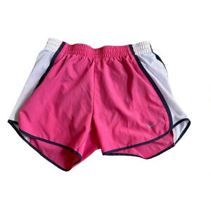 Nike Pink Dri-Fit Running Shorts 3” Swoosh Logo Athletic Sports size XS